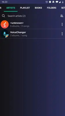 Music player android App screenshot 2